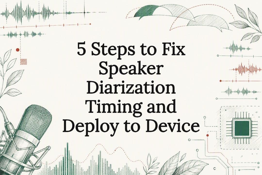 5 Steps to Fix Speaker Diarization Timing and Deploy to Device